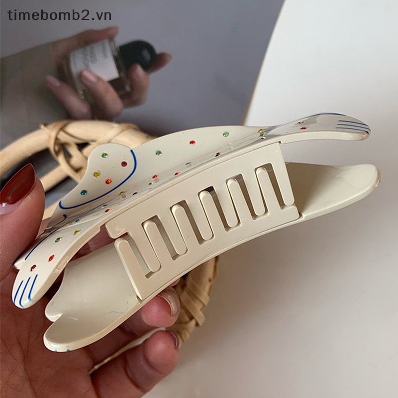 Kẹp Tóc Đính Đá Hình Chó Dalmatian Màu Sắc Đáng Yêu