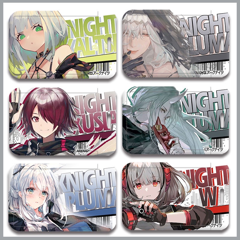 Ví Đựng Thẻ Tín Dụng / Danh Thiếp In Hình Anime Arknights Amiya Greyy Deshawn DIY Giá Đỡ