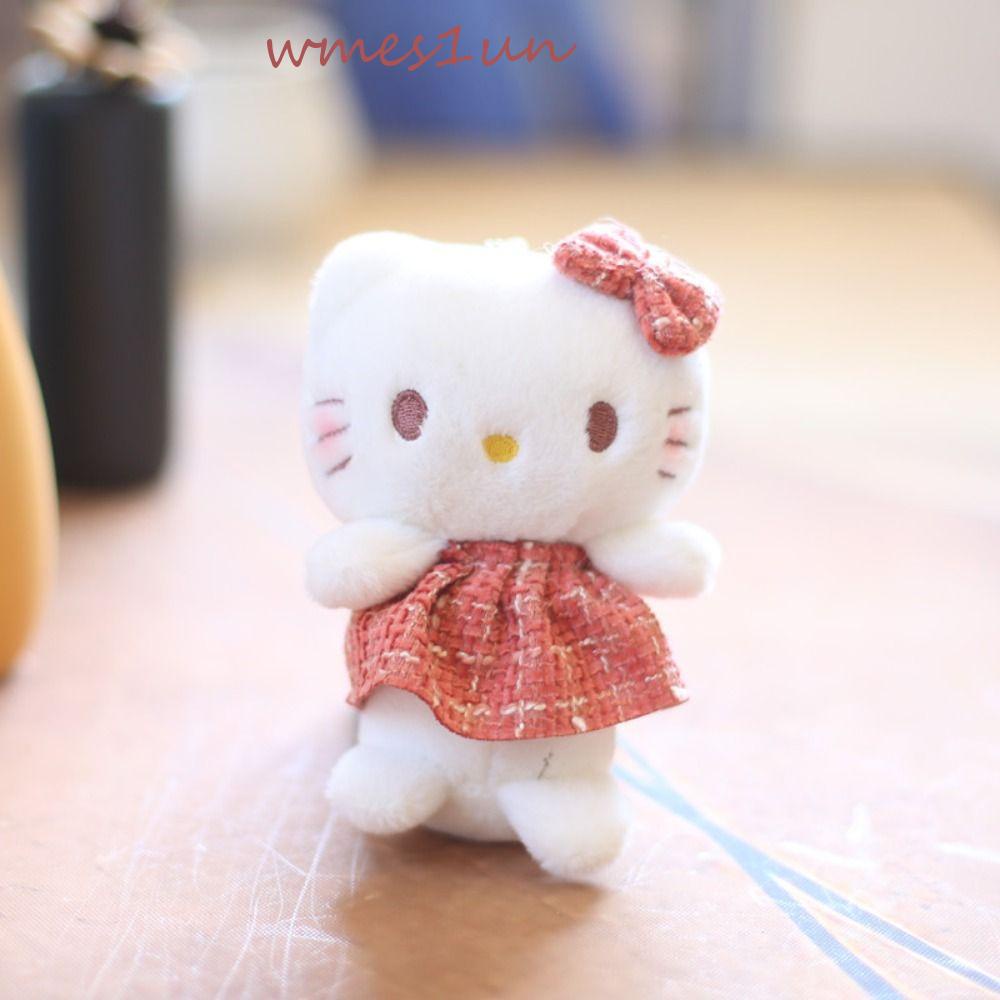 Móc Khóa Hình Chú Mèo WMES15H Y2K Bằng Cotton Dễ Thương Phong Cách Nhật Bản