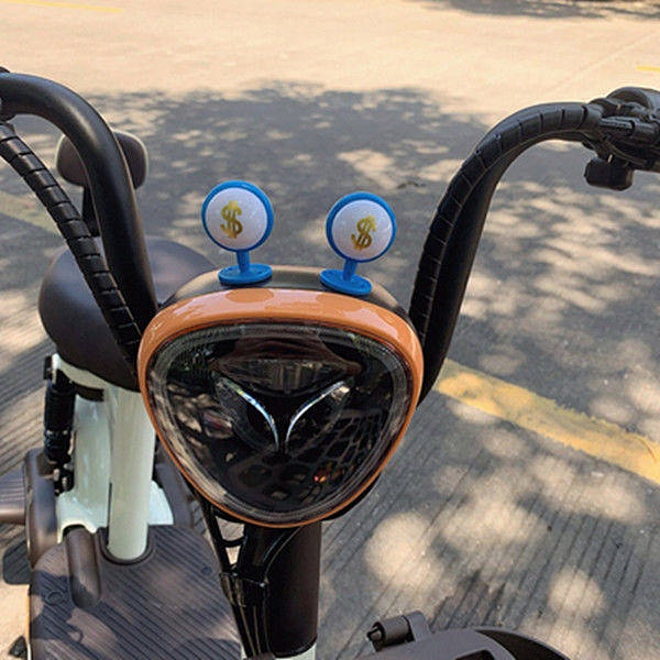 Electric Car Cute Decorations Battery Car Motorcycle Funny Big Eyes Motorcycle Accessories Car Decoration qH68