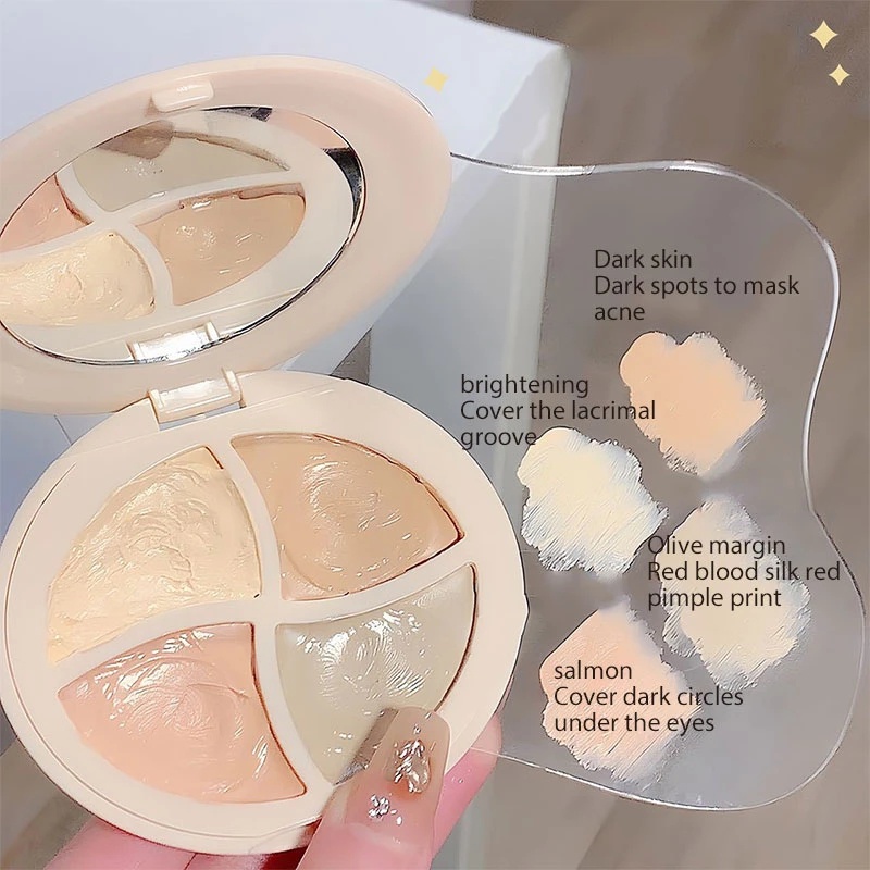 Kem Che Khuyết Điểm Bắt Sáng Che Phủ Mụn Chống Thấm Nước Lâu Trôi Dành Cho Nữ