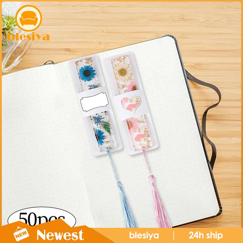 Set 50 Kẹp Đánh Dấu Trang Sách Màu Đen Trang Trí Phong Cách Doanh Nhân