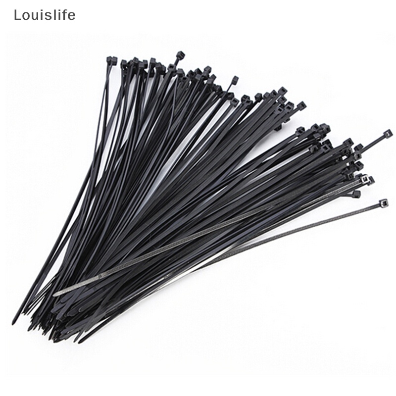 100 Dây Rút Nhựa Nylon 10cm Có Khóa Kéo