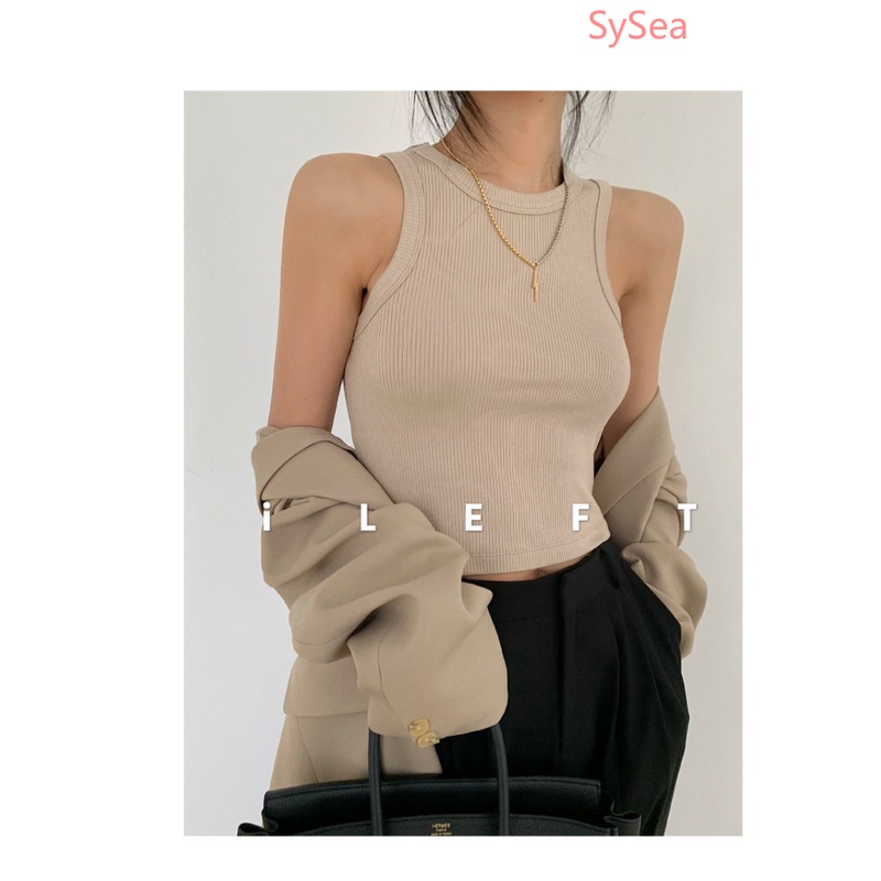 Áo Croptop Hai Dây Thể Thao Thời Trang Mùa Hè Hàn Quốc Dành Cho Nữ