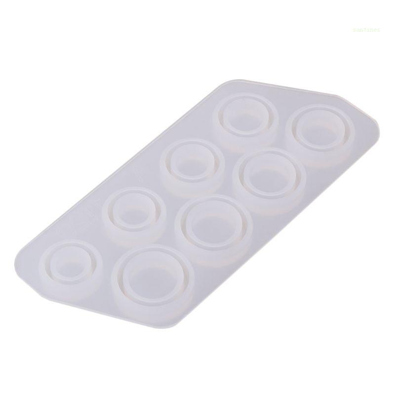Khuôn Silicone Hình Tròn Làm Trang Sức Nhẫn Diy