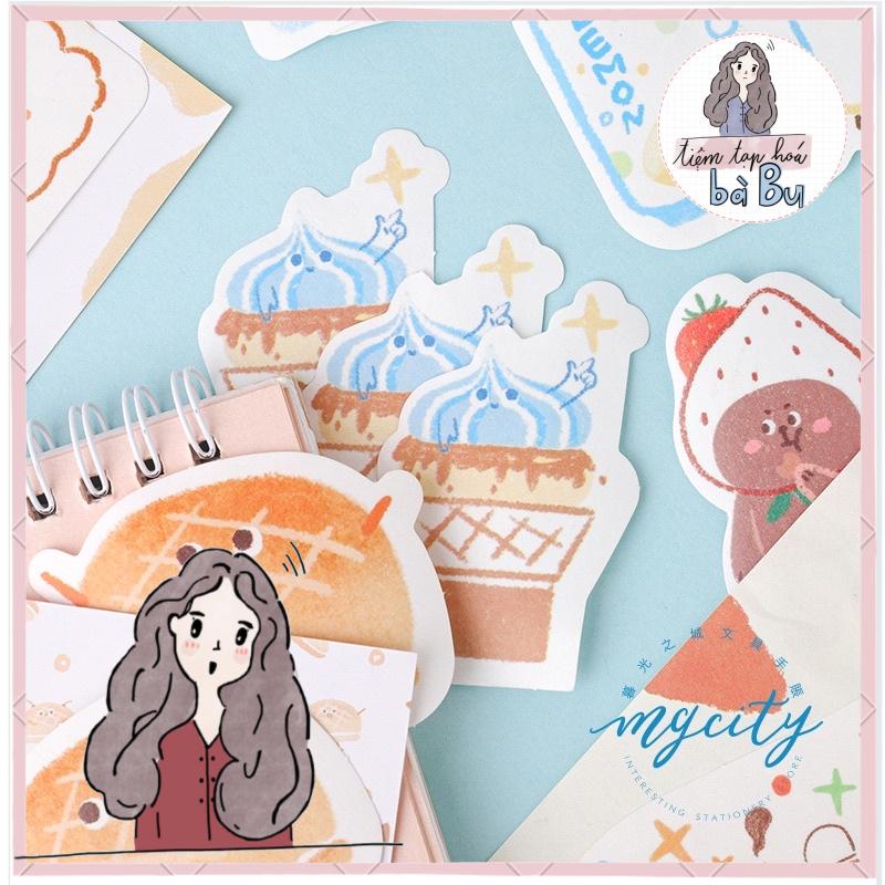 Gói 30 pcs sticky note dùng để ghi chép đánh dấu và trang trí (có mix)
