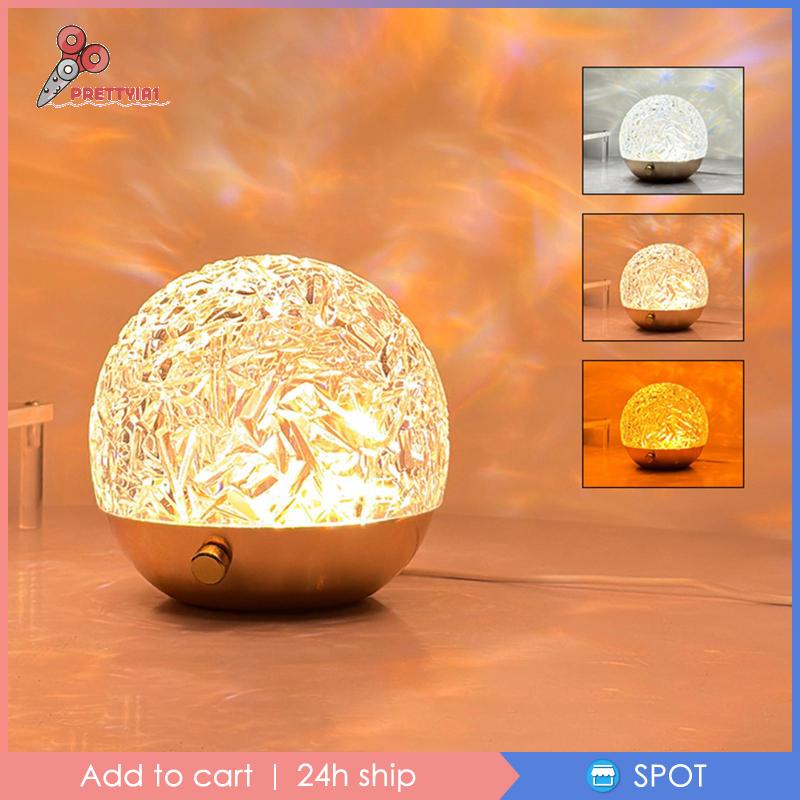 [Prettyia1] Đèn Bàn Sóng Nước USB Cho Bữa Tiệc