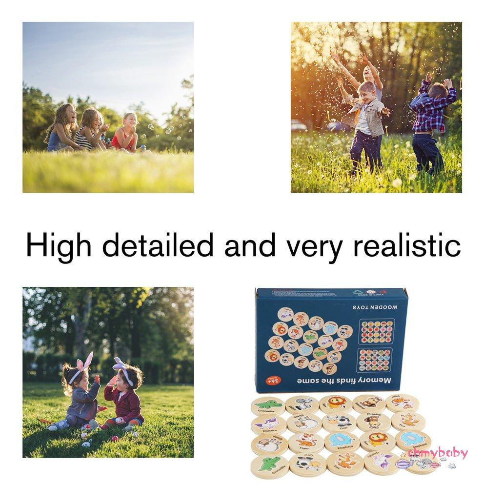 [Trong kho] Đồ chơi giáo dục cho trẻ em Tìm trò tương tự Rèn luyện khả năng tập trung bằng gỗ Rừng động vật [P/10]