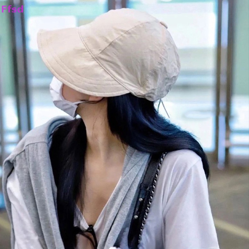 {Ffsd} Hàng Bán Chạy 1 Mũ Rộng Vành Chống Nắng Gấp Gọn Có Dây Rút Và Điều Chỉnh Được Cho Nam Và