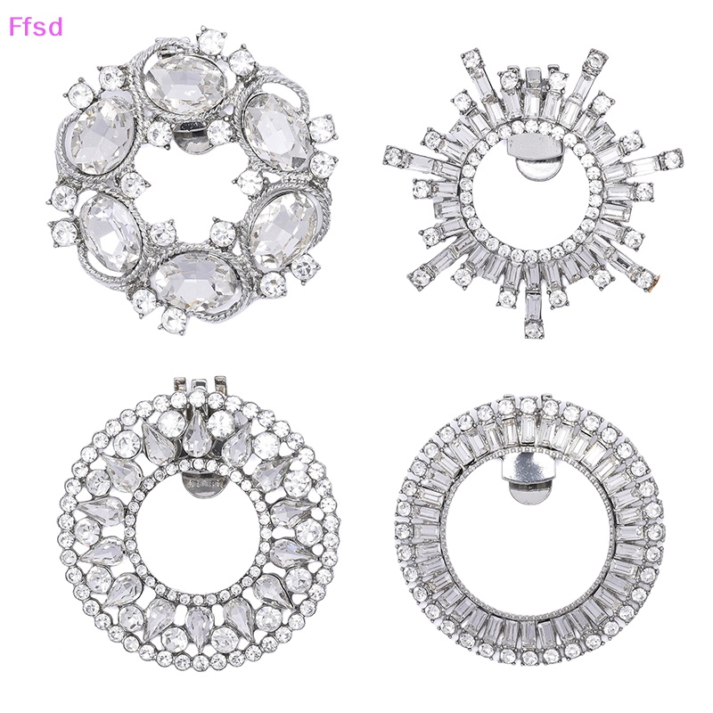 1 Kẹp Đính Đá Trang Trí Giày Cao Gót Lấp Lánh Cho Cô Dâu