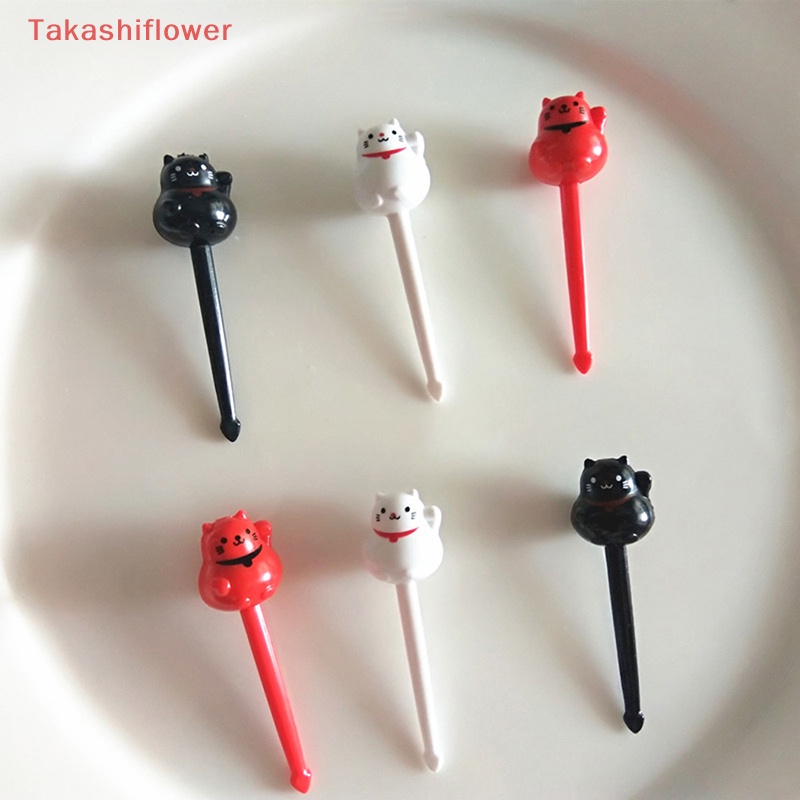 Bộ 6 Nĩa Ăn Trái Cây Hình Động Vật Hoạt Hình Dễ Thương