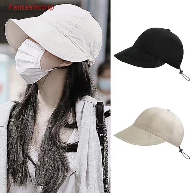 1 Mũ Rộng Vành Chống Nắng Dây Rút Điều Chỉnh Được Cho Nam Nữ
