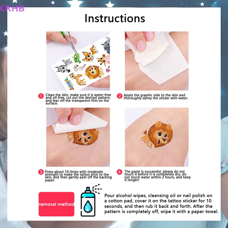 Set 10 Hình Xăm Dán Chống Nước Hình Bướm Nhiều Màu Sắc Dễ Thương Cho Trẻ Em Mới