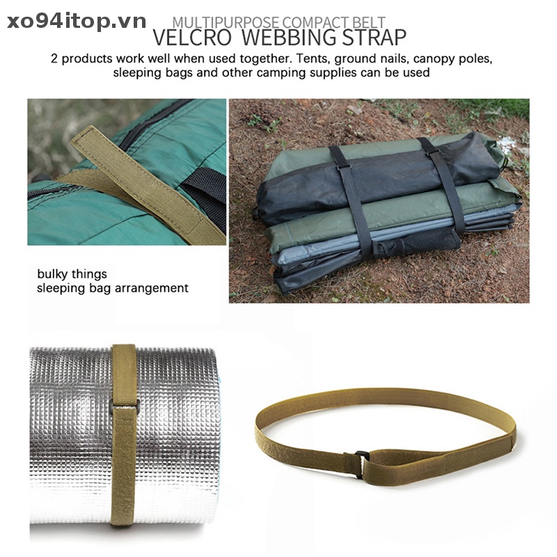 Set 4 Dây Đai Cố Định Hành Lý Có Thể Điều Chỉnh Tiện Dụng Khi Đi Cắm Trại