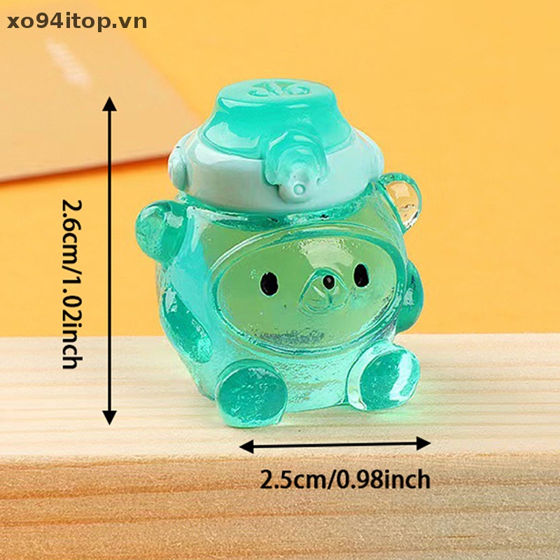 Xoitop Set 2 Mô Hình Gấu Mini Bằng Nhựa Resin Trang Trí Điện Thoại DIY