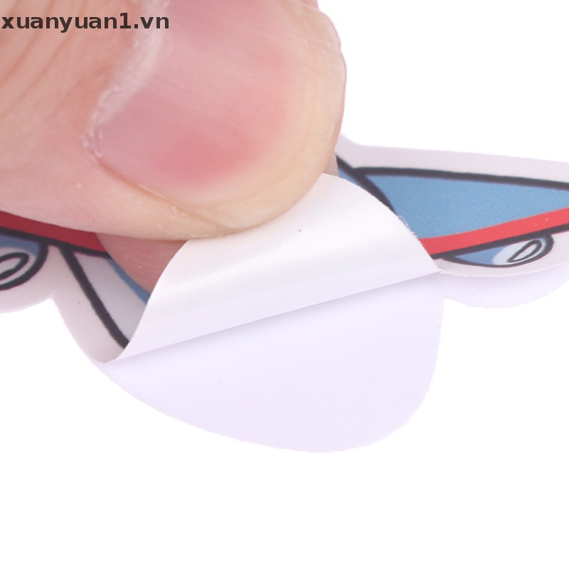 50 Miếng Dán Trang Trí Chống Thấm Nước Hình Máy Bay Dễ Thương