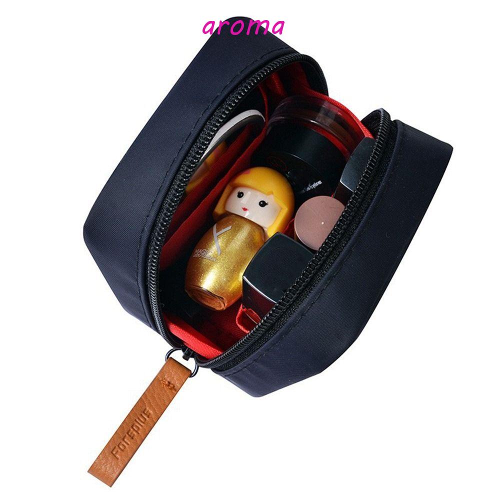 Túi Đựng Mỹ Phẩm Bằng Nylon Chống Nước Sức Chứa Lớn Có Khóa Kéo Tiện Dụng