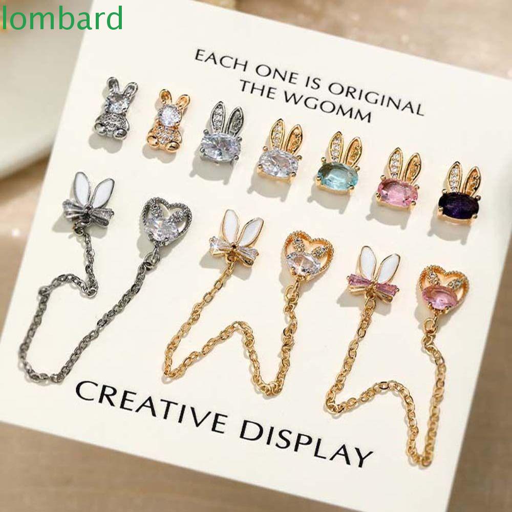 Móng Tay Giả Hình Thỏ Dễ Thương|Phụ Kiện Trang Trí Móng Tay Hình Trái Tim Phong Cách Trung Hoa Sang Trọng