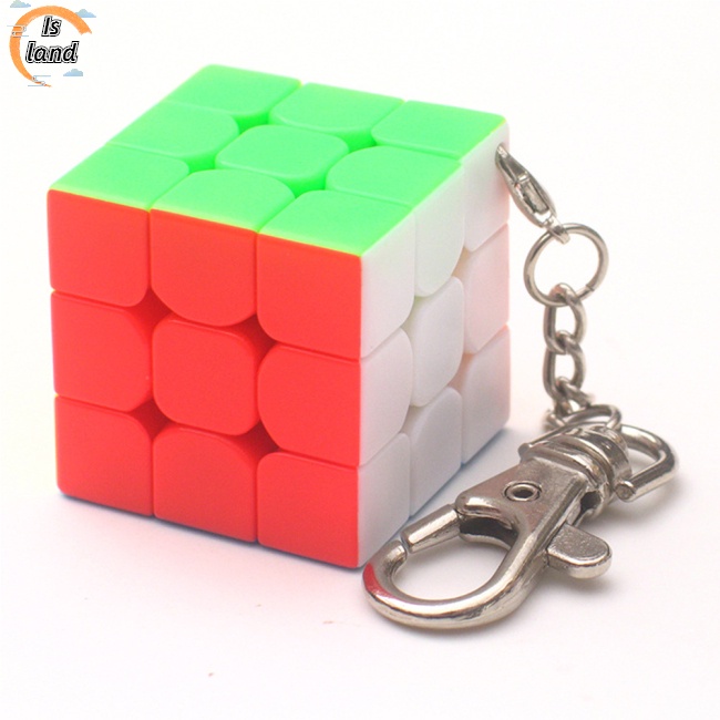 Móc Khóa Hình Khối Rubik 3x3 Mini 3cm Dễ Thương