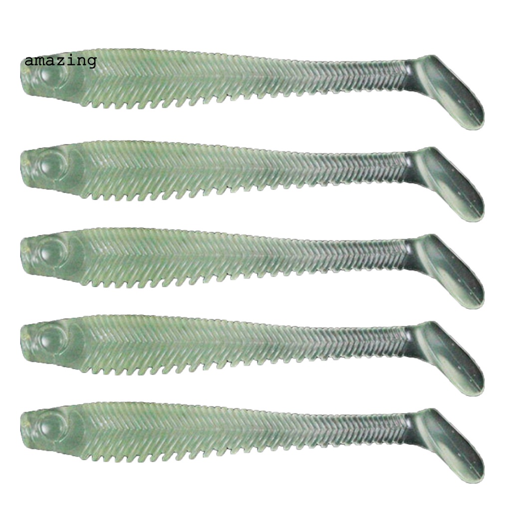 Set 5 Mồi Câu Cá Mềm 10cm / 5.7g Hiệu Quả Cao Không Dễ Vỡ