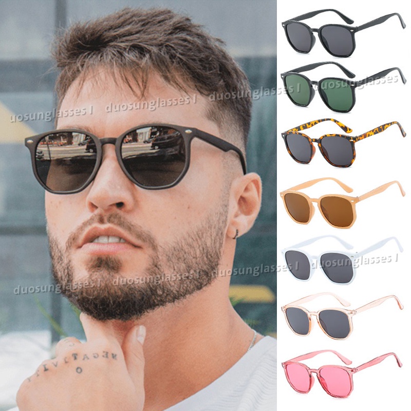 Kính Mát Gọng Oval Thời Trang Đi Biển Cho Nam Và Nữ