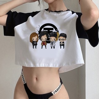 Tokio Hotel fairycore cyber y2k Áo Thun crop top Nữ Họa Tiết Dễ Thương Phong Cách Gothic