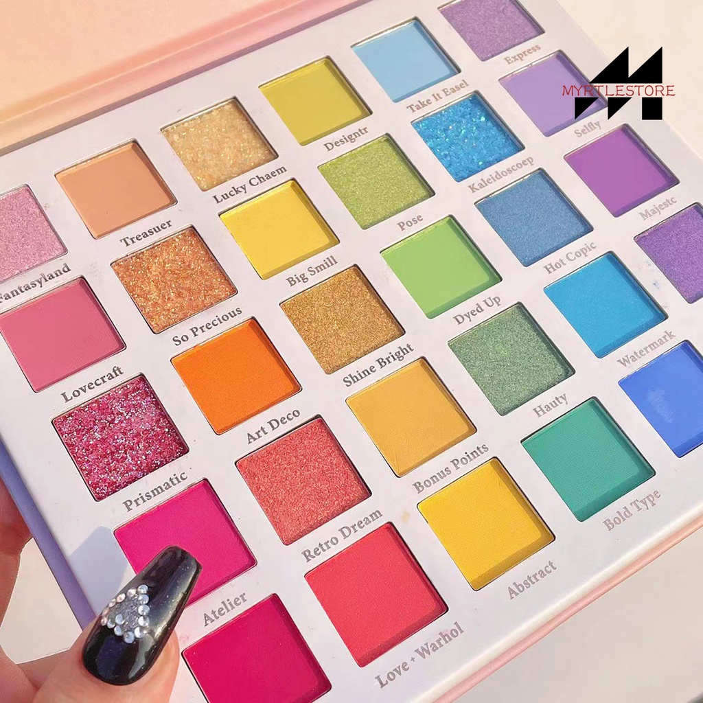 Bảng Phấn Mắt 30 Màu Sắc Long Lanh Chống Nước Dành Cho Nữ