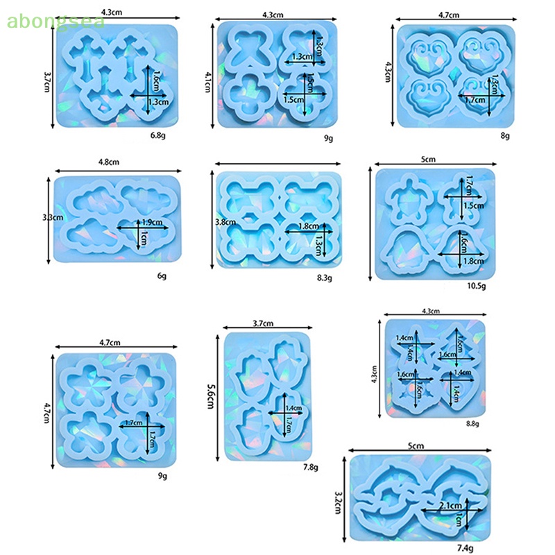 Khuôn Silicon Làm Mặt Trang Sức Hình Động Vật Dễ Thương