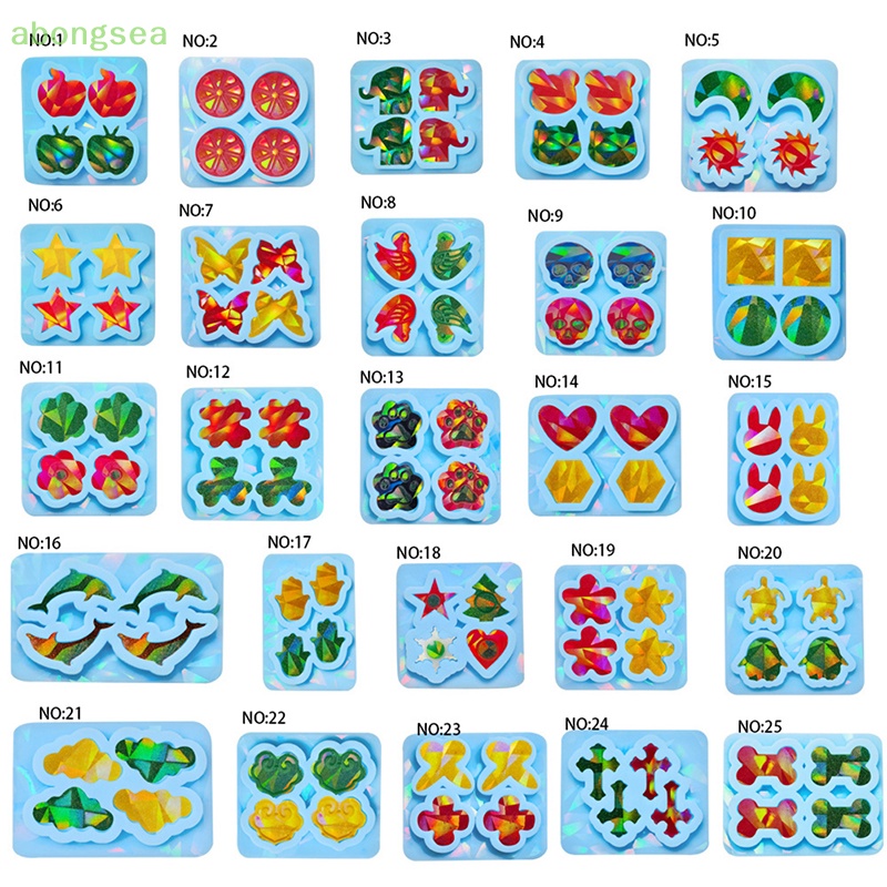 Khuôn Silicon Làm Mặt Trang Sức Hình Động Vật Dễ Thương