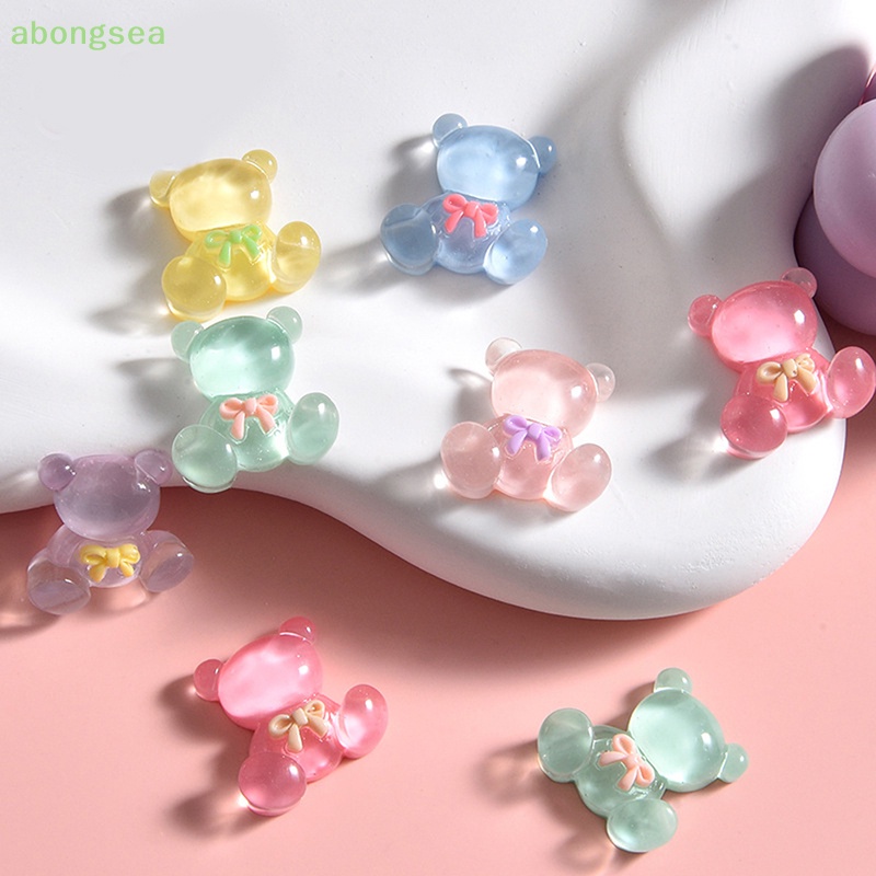 Set 10 Hộp Đựng Điện Thoại Trong Suốt Hình Gấu Thắt Nơ Bongsea