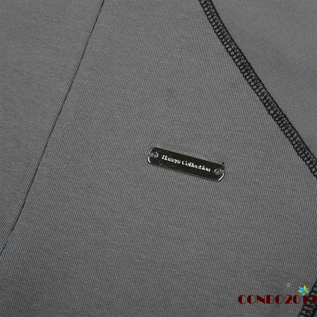 Áo Crop Top Tay Ngắn Cổ Đứng Phối Khóa Kéo Thời Trang Cho Nữ