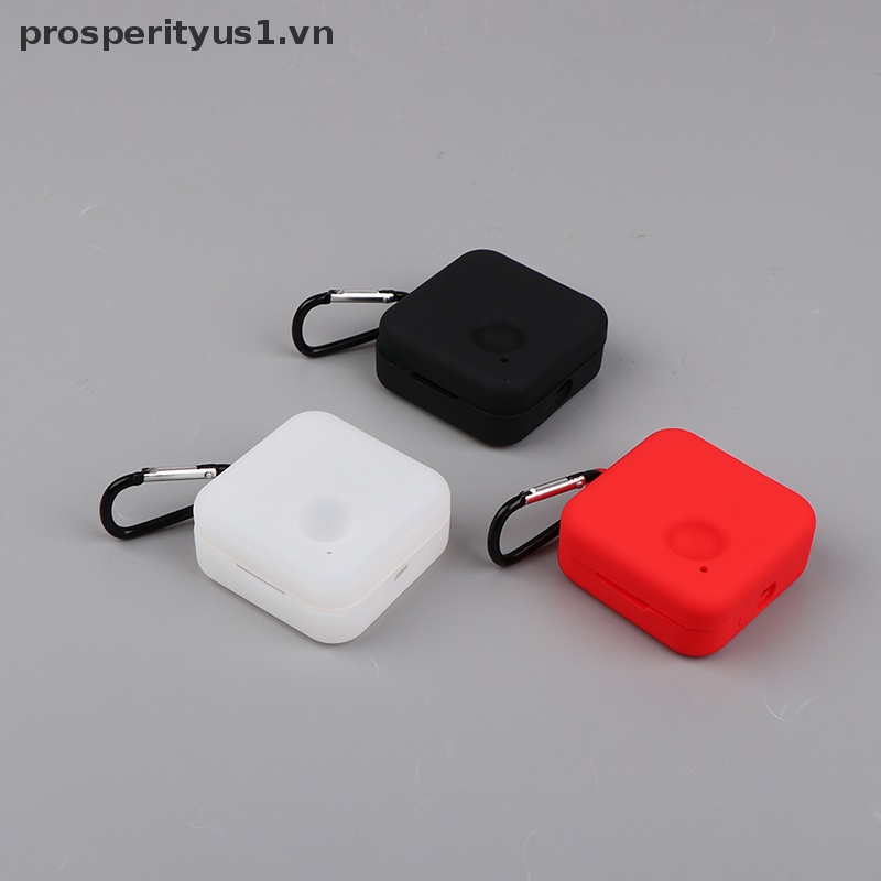 Vỏ Bảo Vệ Hộp Sạc Tai nghe không dây prosperityus1 [VN 1] Bằng Chất Liệu Silicon Màu Đỏ Đen Trong Mờ