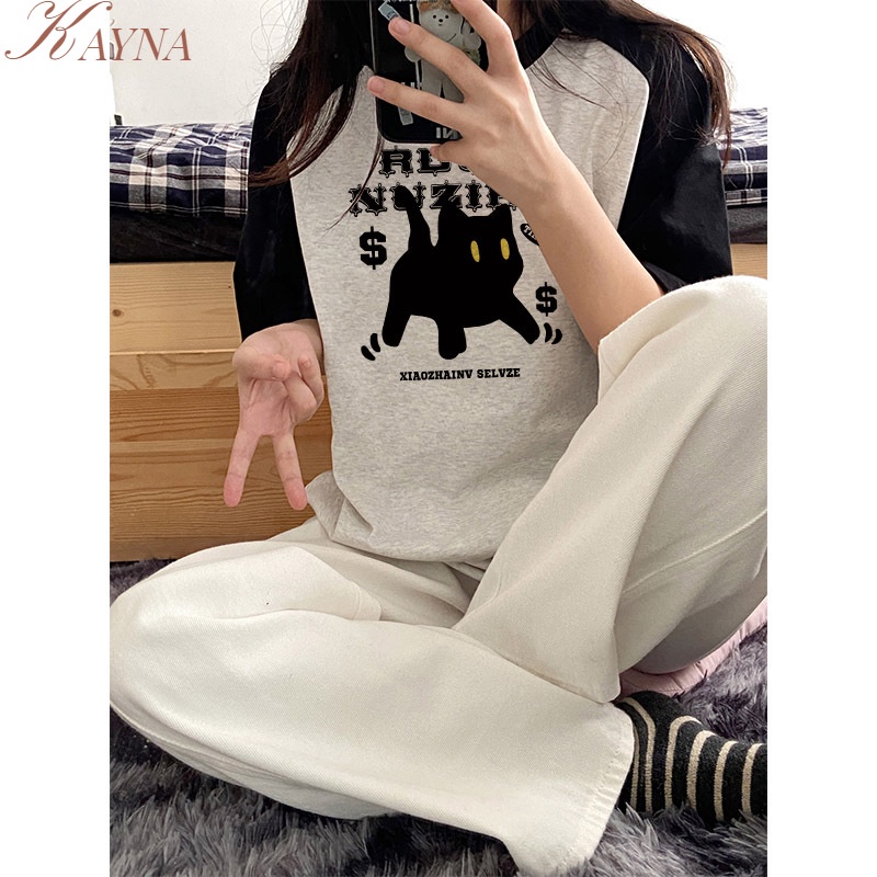 Áo Thun Tay Ngắn Dáng Rộng In Họa Tiết Màu Sắc Thời Trang Cho Nữ