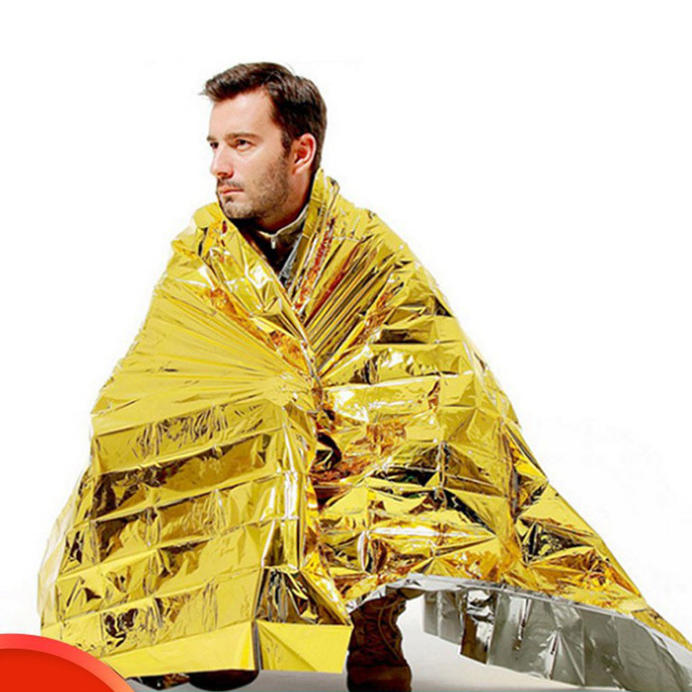 Emergency Blanket Reusable Reflective Thermal Hiking Camping Expedition [Q/15]