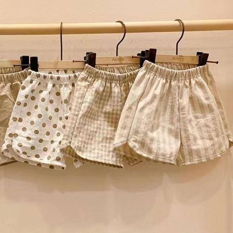 Quần Short Dáng Rộng Phong Cách Hàn Quốc Thời Trang Mùa Hè Xinh Xắn Cho Bé