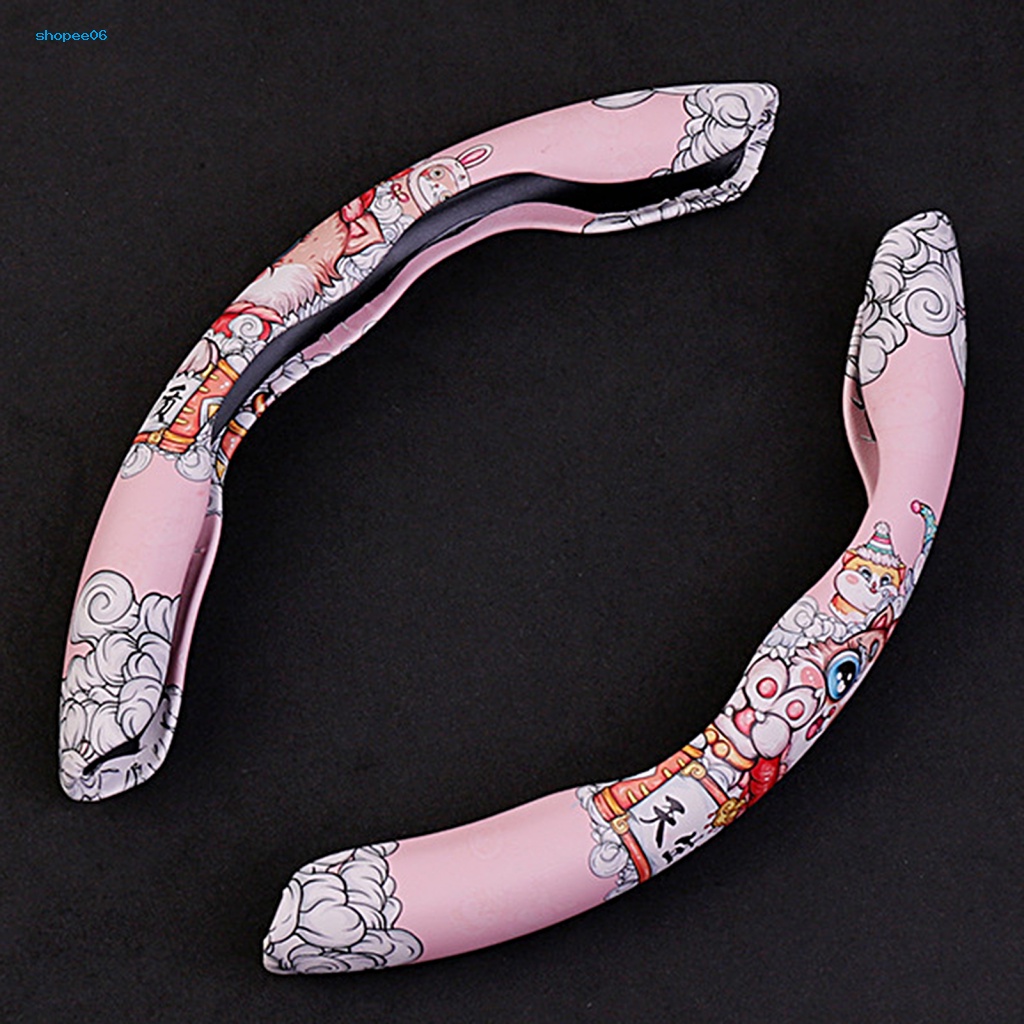 Set 2 Đệm Bọc Tay Lái Xe Hơi Unisex Chống Trượt