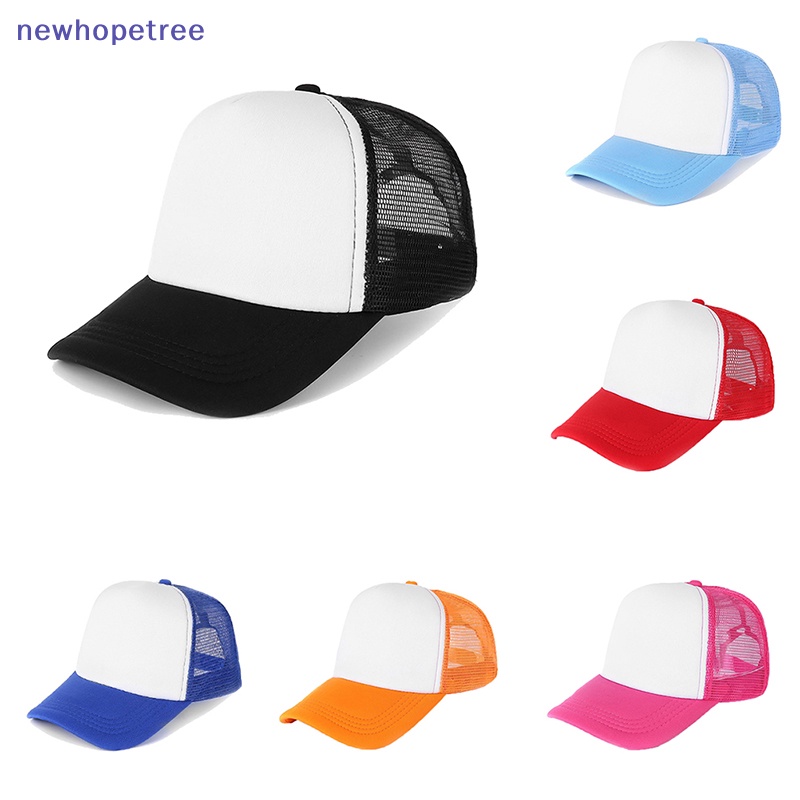 Ntvn Mũ Lưỡi Vịt Cotton &amp; polyester Phối Lưới Có Thể Điều Chỉnh Thời Trang Mùa Hè Unisex Sồik