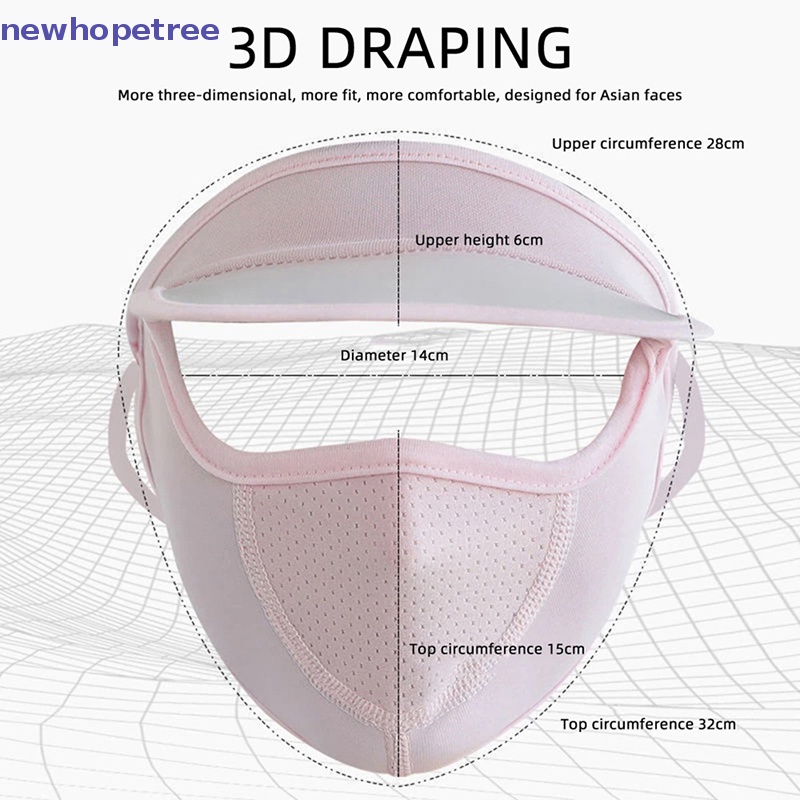 Khẩu Trang Lụa Chống Tia UV Bảo Vệ Toàn Diện Cho Nữ