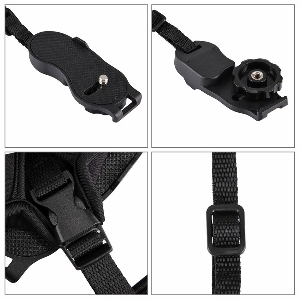 Puluz Soft Neoprene Hand Grip Wrist Strap With 1/4 Inch Screw Plastic Plate Professional Camera Accessory For Slr/Dslr Cameras [Q/13]