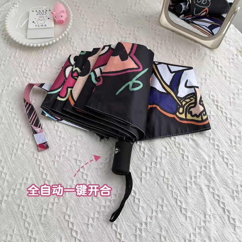 Dù Che Mưa Nắng / Nắng / Mưa Cỡ Nhỏ Bằng Vinyl In Hoạt Hình Shin-Chan Dễ Thương Tiện Dụng Cho Học Sinh / Văn Phòng