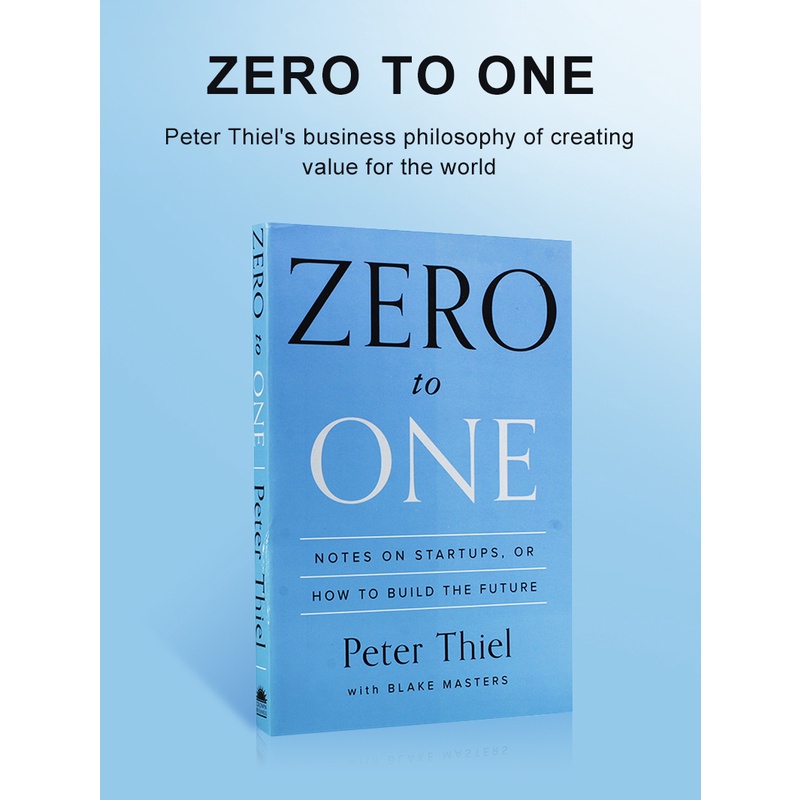 Từ 0 đến 1: Bắt đầu sự Ca Sĩ Bí Mật và Series Thương mại Tương Lai của Peter đến One Zero To One Entrepreneurship From 0 đến 1 Sách Quản lý Thương mại Sáng Tạo Bán Chạy Nhất