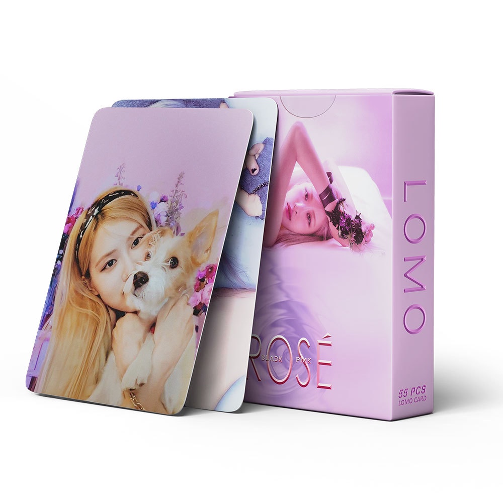 LOMO 55 thẻ solo của thành viên màu hồng BLACKPINK ROSE Park Chae-young