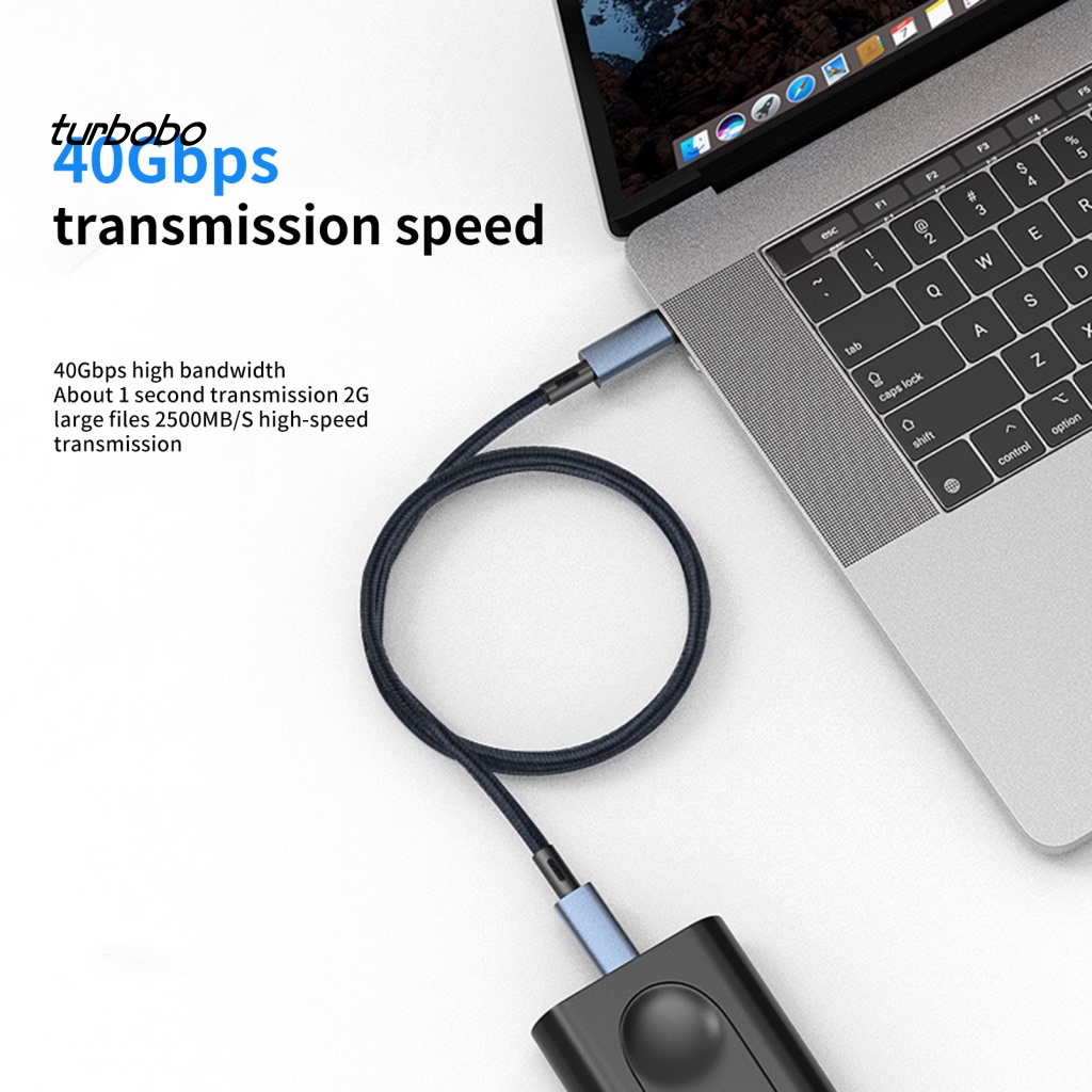 Cáp Dữ Liệu Type-C 40Gpbs Chống Rối Chuyên Dụng Cho Văn Phòng