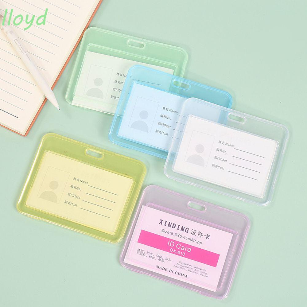 Lloyd Vỏ Đựng Thẻ Trong Suốt Chống Thấm Nước Có Dây Xích Làm Việc Kèm Móc Khóa Bảo Vệ Thẻ Tín Dụng Cho Học Sinh