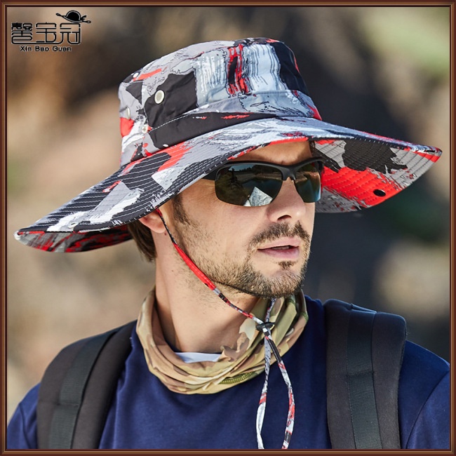 Mũ Vành Rộng Họa Tiết Rằn Ri Thời Trang Mùa Hè Cho Nam