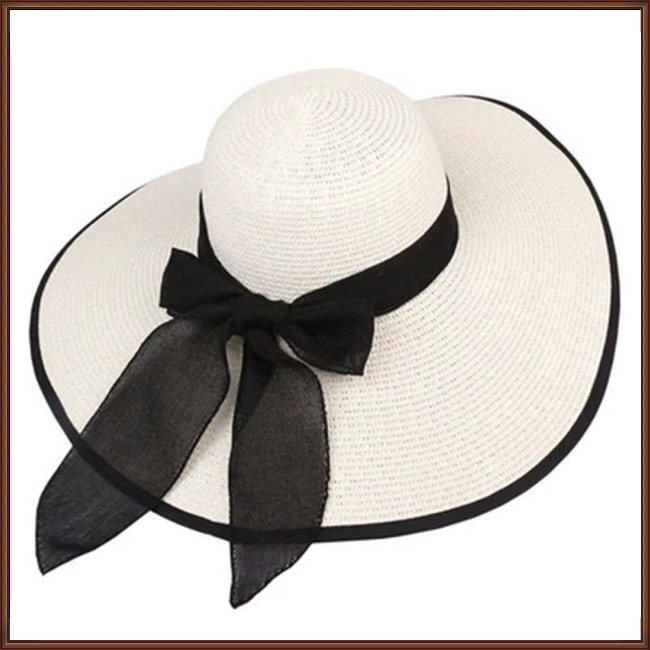 Mũ Cói Rộng Vành Chống Nắng Phong Cách Hàn Quốc Thời Trang Đi Biển Mùa Hè Cho Nữ