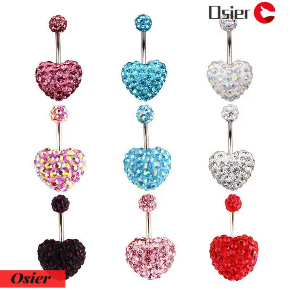 Osier1 Thanh Đôi Bụng Trái Tim|Khuyên Xỏ Cơ Thể Thời Trang Cá Tính