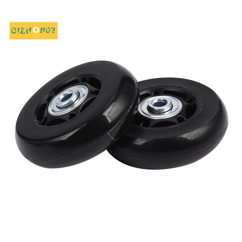 2 Bộ Vali Hành lý Thay thế Bánh xe Trục Cao su Sửa chữa Sang trọng OD 64mm Mới