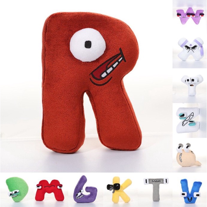 Thú Nhồi Bông Mềm Mại Hình Chữ Cái Alphabet Dễ Thương Cho Bé