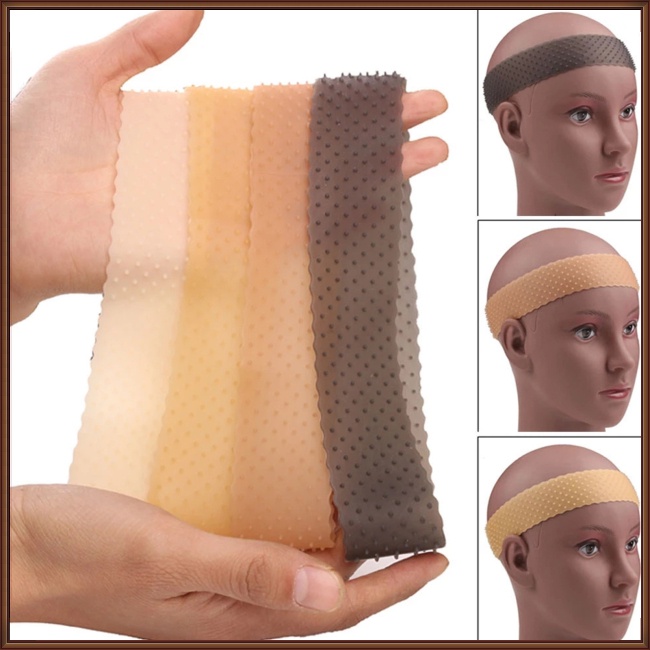 Băng Đô Đội Tóc Giả Bằng Silicone Chống Trượt Chống Đổ Mồ Hôi Tái Sử Dụng Linh Hoạt